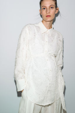 MAMA Blusa en tejido jacquard Before & After