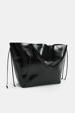 BOLSO SHOPPER FRUNCIDO / Negro - Zara фото 2