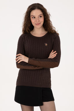 Kad_n Koyu Kahverengi Basic Kazak