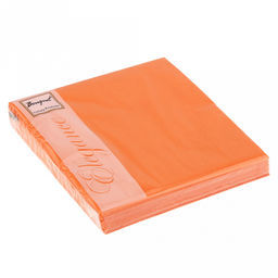 Салфетки бумажные "Bouquet Elegance Orange" 33х33см, 2-х слойные, 25 штук в упаковке, 100% целлюлоза (Россия)