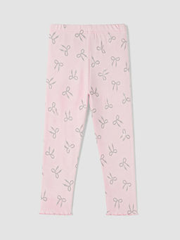 Bask?l? K?z ?ocuk Pijama Alt