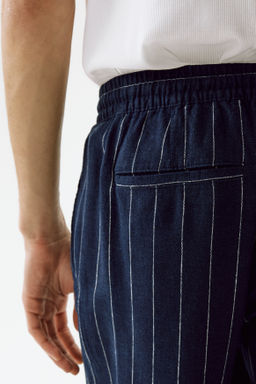 Pantal?n en mezcla de lino Relaxed Fit - H&m фото 8