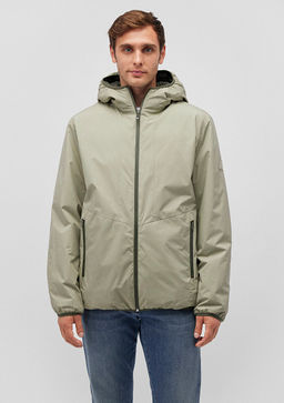 Kapusonlu Yesil Sisme Mont - Mavi фото 2