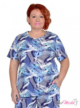 Футболка Модель №1875 размеры 44-84 - Plusmoda фото 5