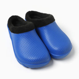 Сабо утепленные, размер 38, синие