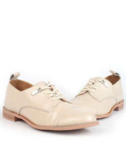 03-HP9958M BEIGE Полуботинки женские (натуральная кожа)