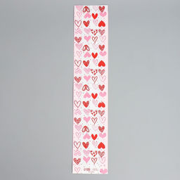 Цена за 50 шт. Пакет бумажный фасовочный, крафт, Сердечки 11?52?4.5 см без окна