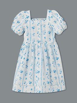 ?i?ekli Dantelli K?z ?ocuk Elbise