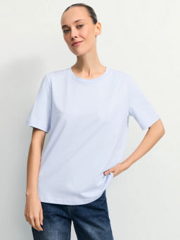 Базовая футболка из хлопка / Zarina