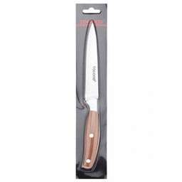 Форест Нож кухонный 115мм из нержавеющей стали, пластмассовая ручка под дерево, в блистере (Китай) - Домашняя Мода фото 3