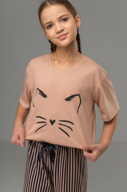 Хлопковая пижама для девочки Happyfox