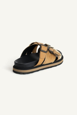 LTHR SNDLS / Beige - Zara фото 7