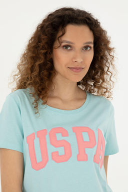 U. S. Polo Assn / Женская базовая футболка цвета морской волны - U.s. polo assn фото 9