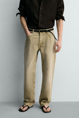 JEANS STRAIGHT FIT LIMITED EDITION / Khaki claro - Zara фото 2