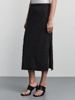 Фактурная юбка миди из вискозы / Zarina  фото 4