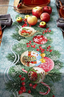 Дорожка на стол из рогожки 50х145 Happy Fox Home  фото 8