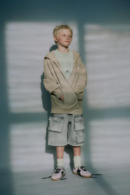 MULTI-POCKET DENIM BERMUDA SHORTS - Zara фото 5