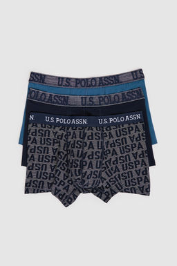 Erkek Lacivert 3l_ Boxer Tak_m_