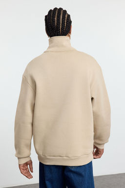 TRENDYOL MAN Lacivert Oversize/Genis Kesim Dik Yaka Fermuarl? Ici Polarl?/S?cak Tutan Sweatshirt TMNAW25SW00081 - Trendyolmilla фото 37