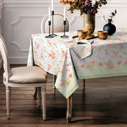 "Чайная роза" Скатерть 150х145см, плотность 186г/м2, премиум хлопок 100%, "Домашняя мода" (Россия)
