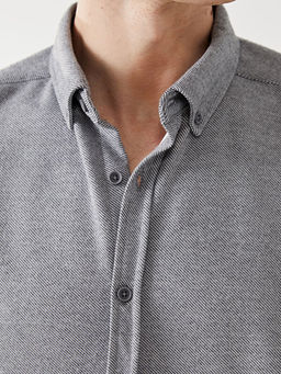 Slim Fit Uzun Kollu Erkek G?mlek