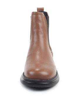 01-XKL21-137R BROWN Ботинки демисезонные женские (натуральная кожа, байка)