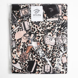 Простыня банная Этель Леопард 150х180 см, вафля 200г/м2, 100% хл  фото 5