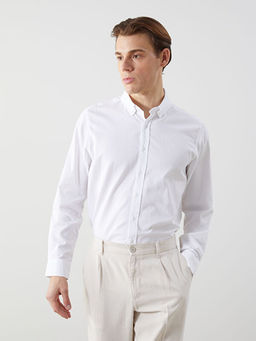 Slim Fit Uzun Kollu Oxford Erkek G?mlek