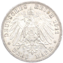 3 марки 1911 года А Германия (Пруссия)