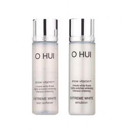 Тонер и эмульсия осветляющие с ниацинамидом O HUI Extreme White Skin Softener & Emulsion, 20ml+20ml