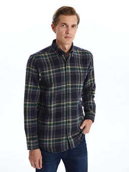 Regular Fit Uzun Kollu Ekose Erkek Oduncu G?mlek