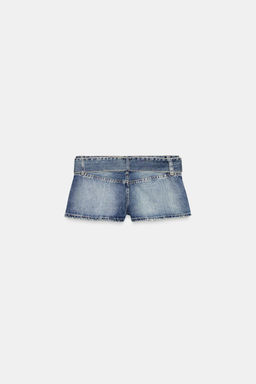 SHORTS DENIM TRF CINTUR?N / Azul - Zara фото 5