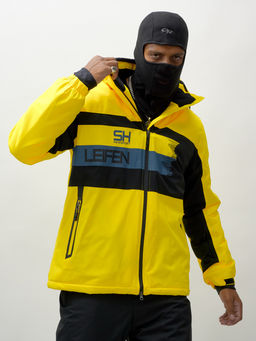 Горнолыжный костюм мужской зимний желтого цвета 370J - Mtforce фото 15