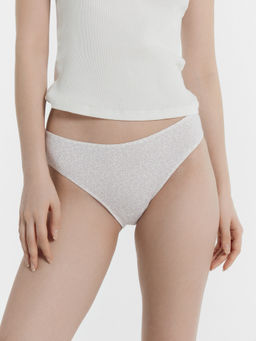 Цена за 2 штуки! Трусы женские слипы сумрачно-белые с принтом листочки листочки на сумрачно -белом 412575 - Mark formelle фото 2