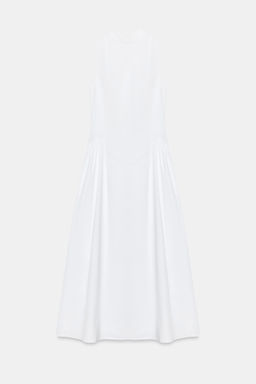 VESTIDO MIDI ESPALDA DESCUBIERTA / Blanco - Zara фото 5