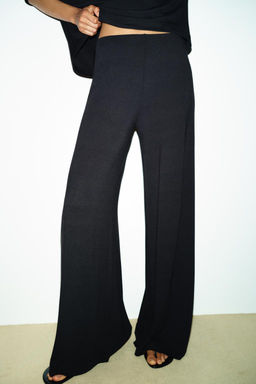 FLOWING PALAZZO TROUSERS - Zara фото 2