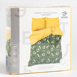 Постельное бельё Этель 2 сп Avocado 175х215 см, 200х220 см, 70х70 см - 2 шт  фото 5