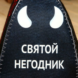 Шапка для бани и сауны «Святой негодник», полиэфир 70%, шерсть 30%, «Добропаровъ»