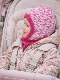 Шлем вязаный малина - Arctic kids фото 2