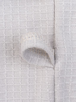 Халат детский вафельный светло-серый 913 (134, 68)