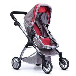 Коляска - трансформер 9620 для кукол, металлическая, регулируемая ручка, с корзиной, в пакете