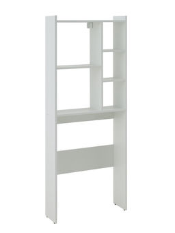 Стеллаж напольный «Комфорт» №1, над стиральной машиной, 673×220×1696 мм, цвет белый
