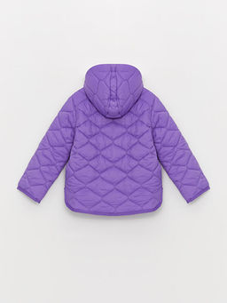 Kap??onlu Kapitone Desenli K?z ?ocuk Mont - Waikiki фото 2