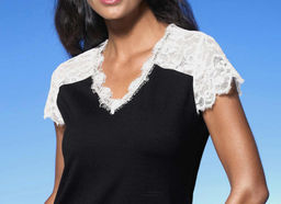 Блузка, черная-экрю - Ashley brooke фото 5