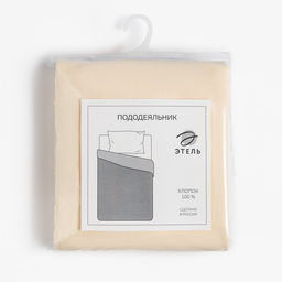 Пододеяльник Этель 145*215, цв.молочный, 100% хлопок, поплин 125г/м2  фото 4