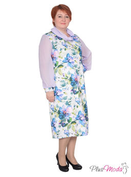 Платье Модель №187 размеры 50-76 - Plusmoda фото 2