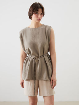 Bisiklet Yaka Ku?akl? Bluz