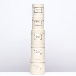 Набор шляпных коробок 5 в1 Нежность, 20 х 20 - 15 х 15 см - Simaland фото 3