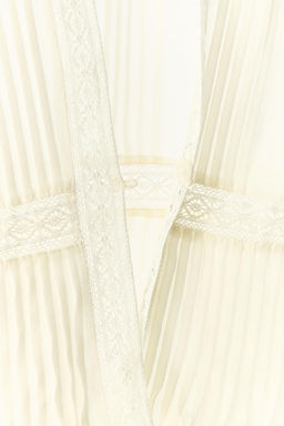 PLEATED LACE TRIM TOP - Zara фото 6