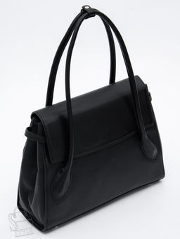 Сумка женская кожаная 2424Y black Polina&Eiterou